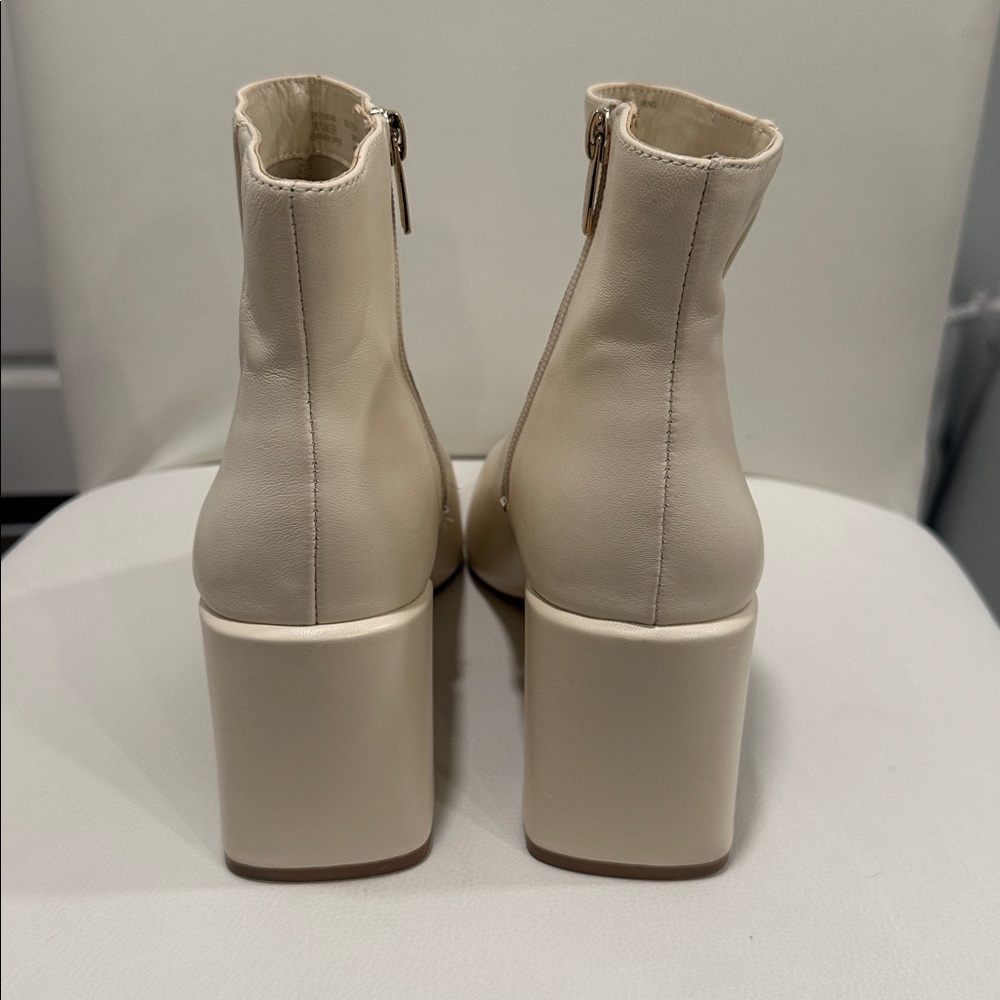 Vince Camuto Cream Ankle Boots - Picture 4 of 4